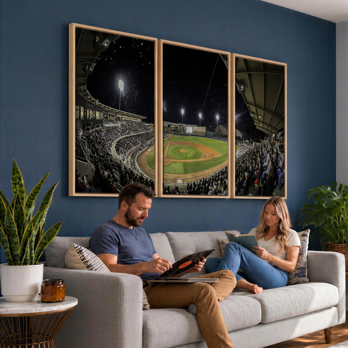 10262-MGV-CV-36X24 - Olsen Field at Blue Bell Park - Texas A&M Aggies Baseball Stadium Wall Art Canvas Print