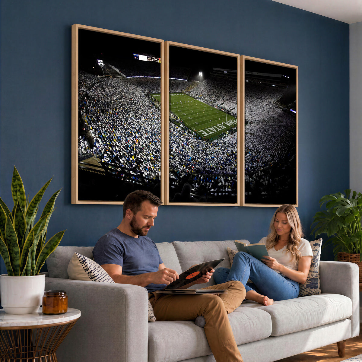 96825-MGV-CV-36X24 - Penn State Football Stadium Wall Art - Beaver Stadium Canvas Print