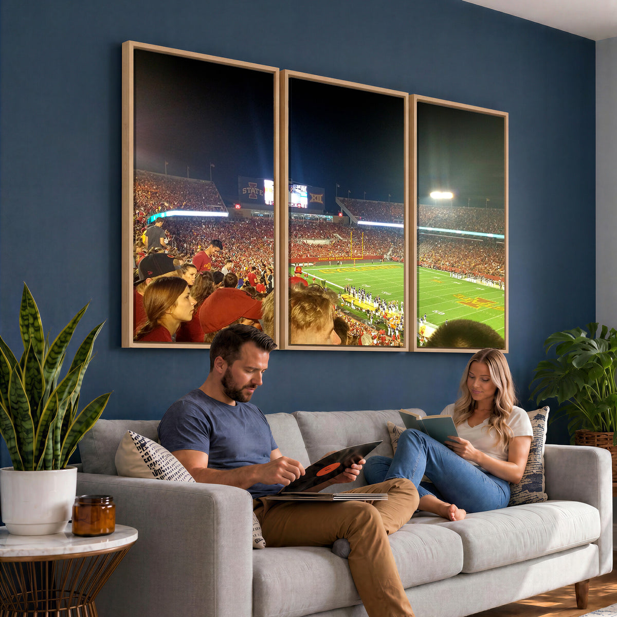94319-MGV-CV-36X24 - Iowa State University Cyclones Art Print, Jack Trice Stadium Ames