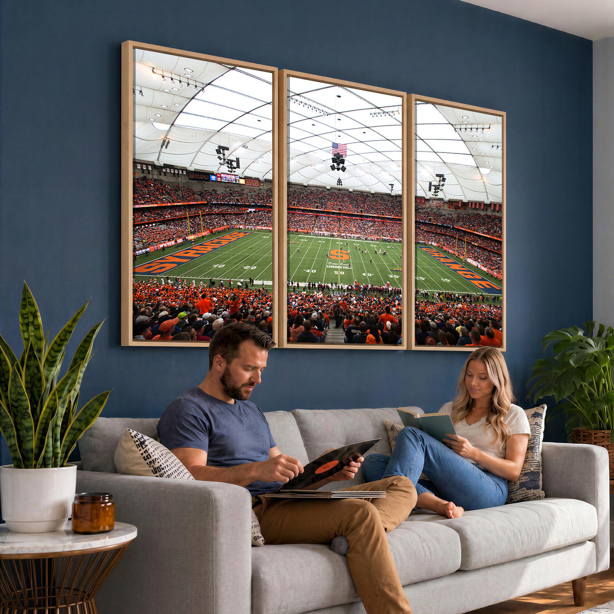 78104-MGV-CV-36X24 - Syracuse University Orange Football Team Print, Syracuse