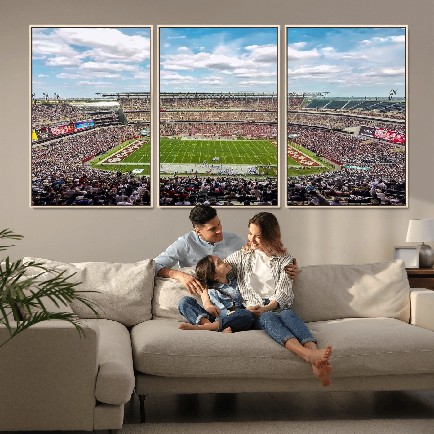 MGV-FC-60X30-3P - The Temple University Owls Athletics Team Print - Philadelphia Lincoln Financial Field Stadium Wall