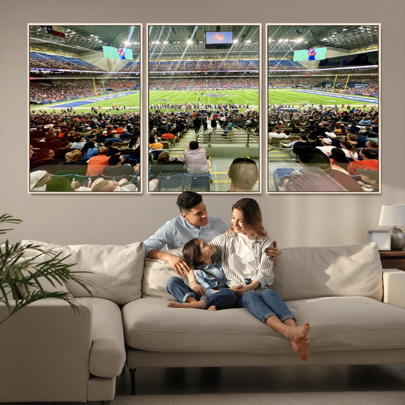 MGV-FC-60X30-3P - The University of Texas at San Antonio Roadrunners Football Team Print - San Antonio Alamodome Wall
