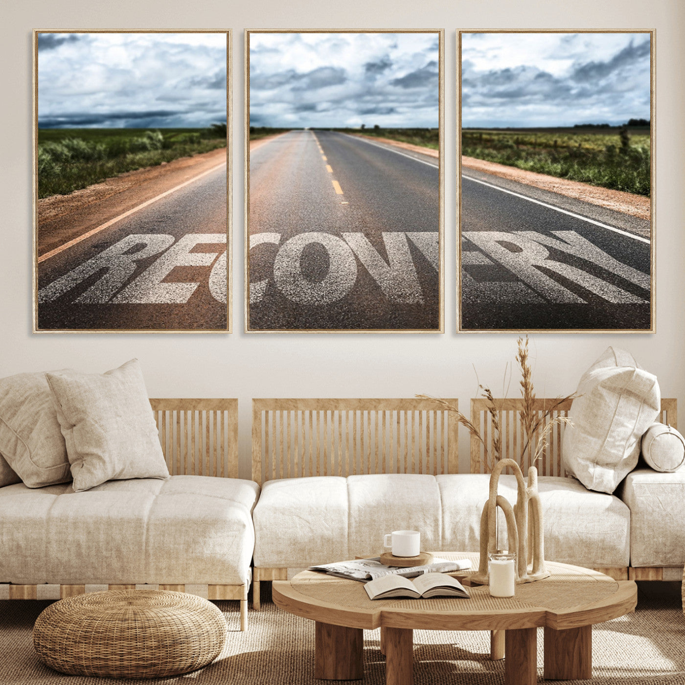 MGV-FC-60X30-3P - Recovery Road Wall Art Canvas Print