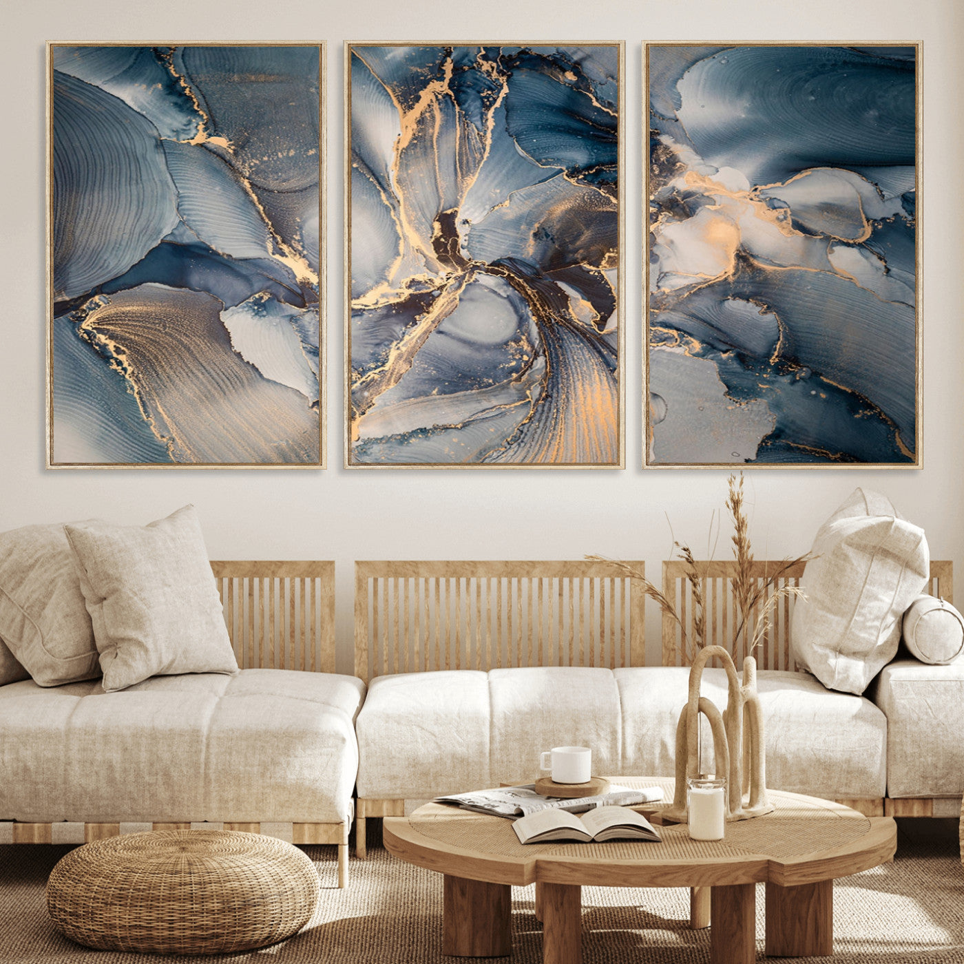 MGV-FC-60X30-3P - Abstract Wall Art Canvas Print for Modern Home Decor