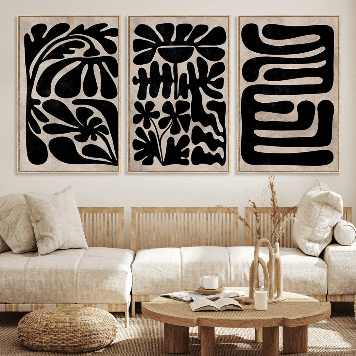 MGV-FC-60X30-3P - Canvas Print Wall Art Abstract Illustrs Art Boho