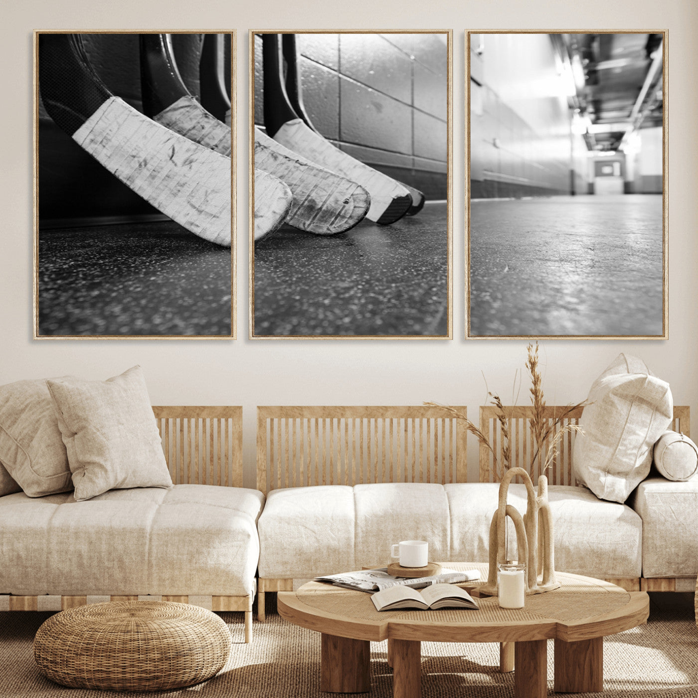 MGV-FC-60X30-3P - Ice Hockey Wall Art Canvas Print