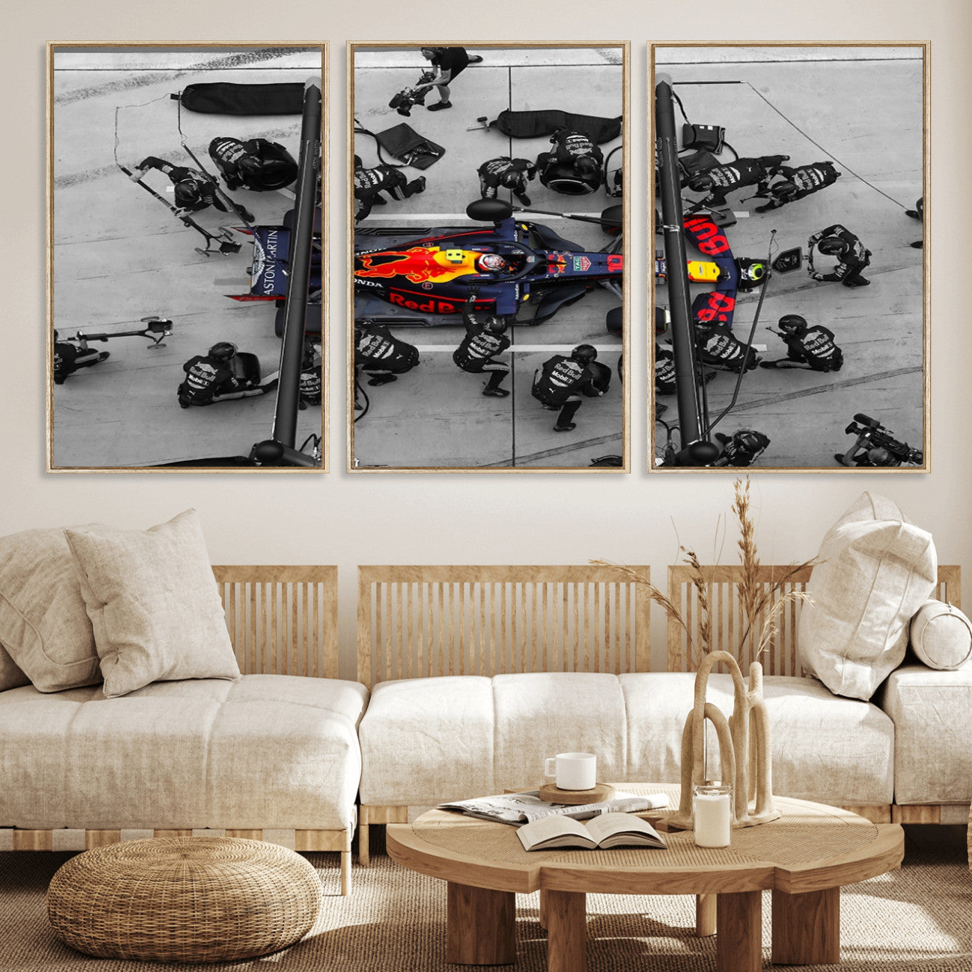 MGV-FC-60X30-3P - RedBull Formula 1 Canvas Wall Art Print