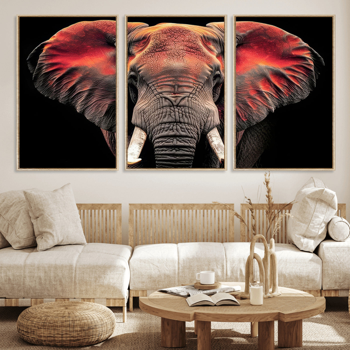 -Elephant Wall Art Canvas Print