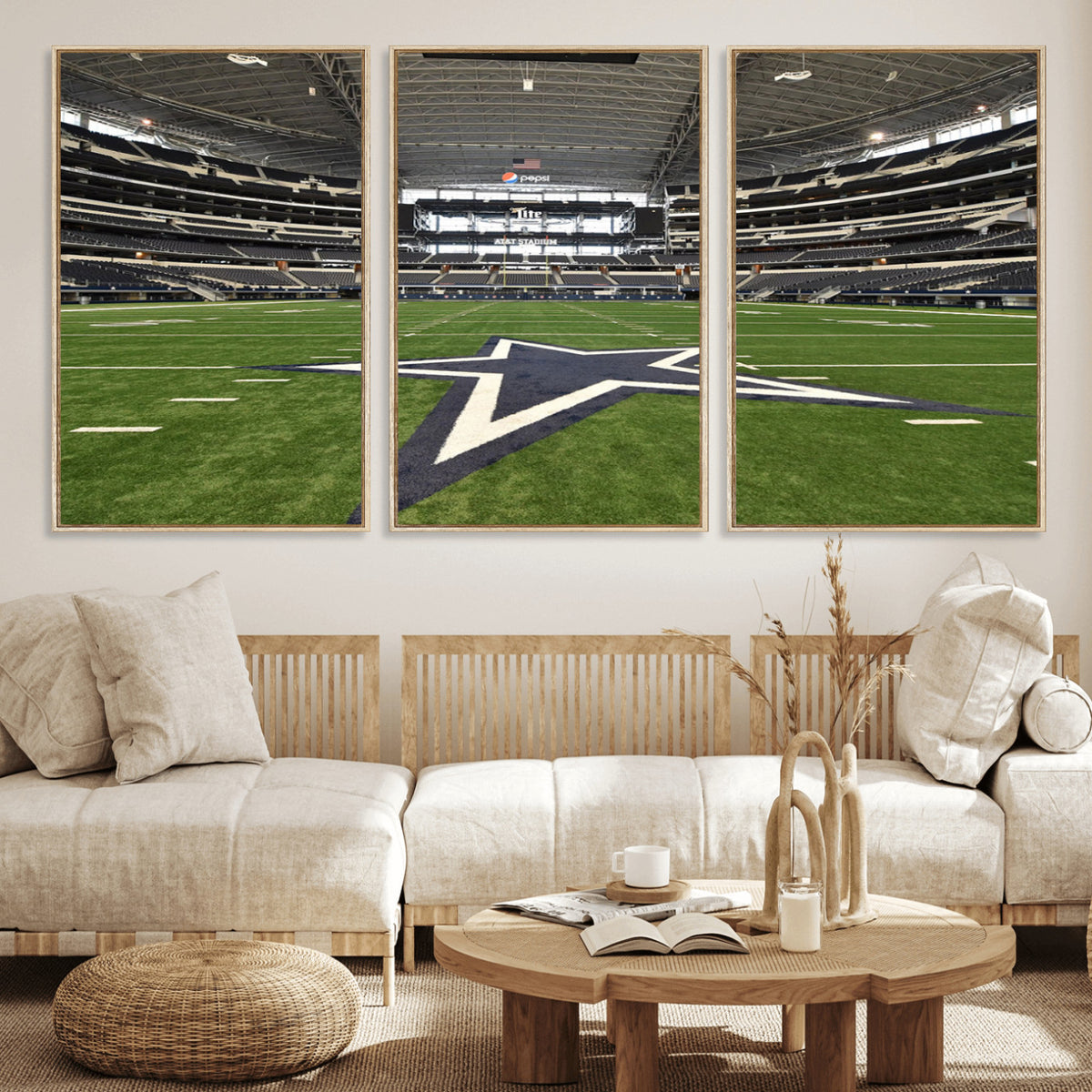 14834-MGV-CV-36X24 - Dallas Cowboys Football Team Print - Arlington AT&T Stadium