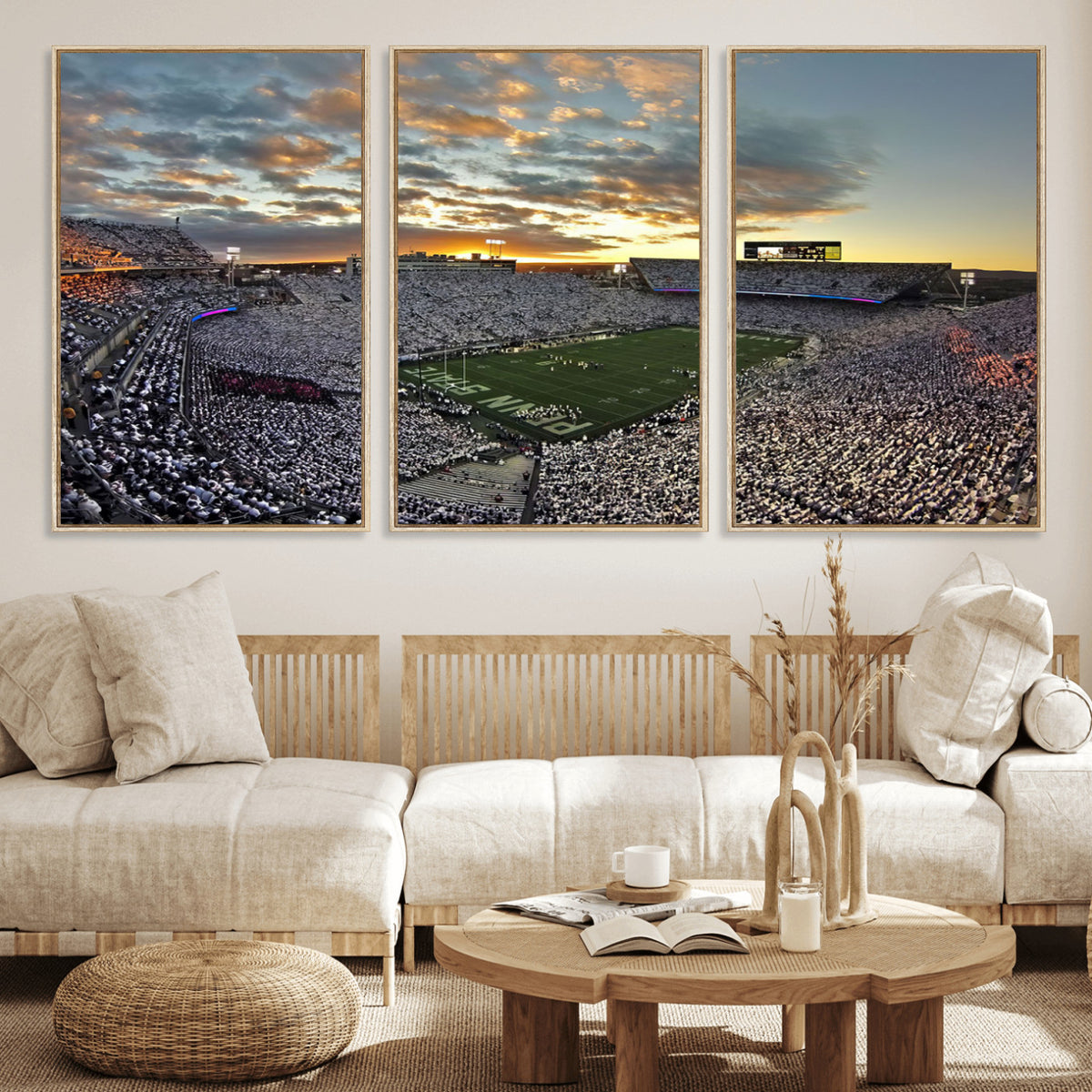 38807-MGV-CV-36X24 - Beaver Stadium Wall Art, Penn State Stadium Wall Art | Penn State Nittany Lions Football