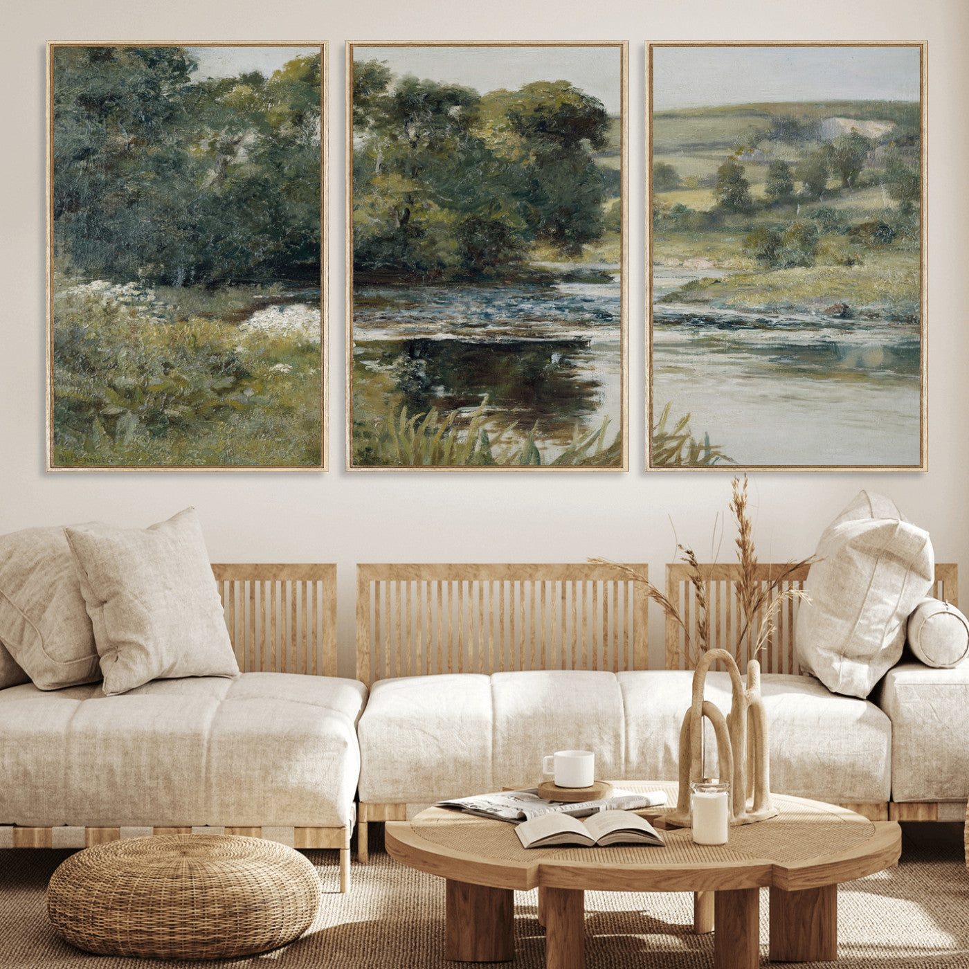 63256010-MGV-CV-36X24 - Edward Mitchell Bannister Streamside Wall Art Canvas Print