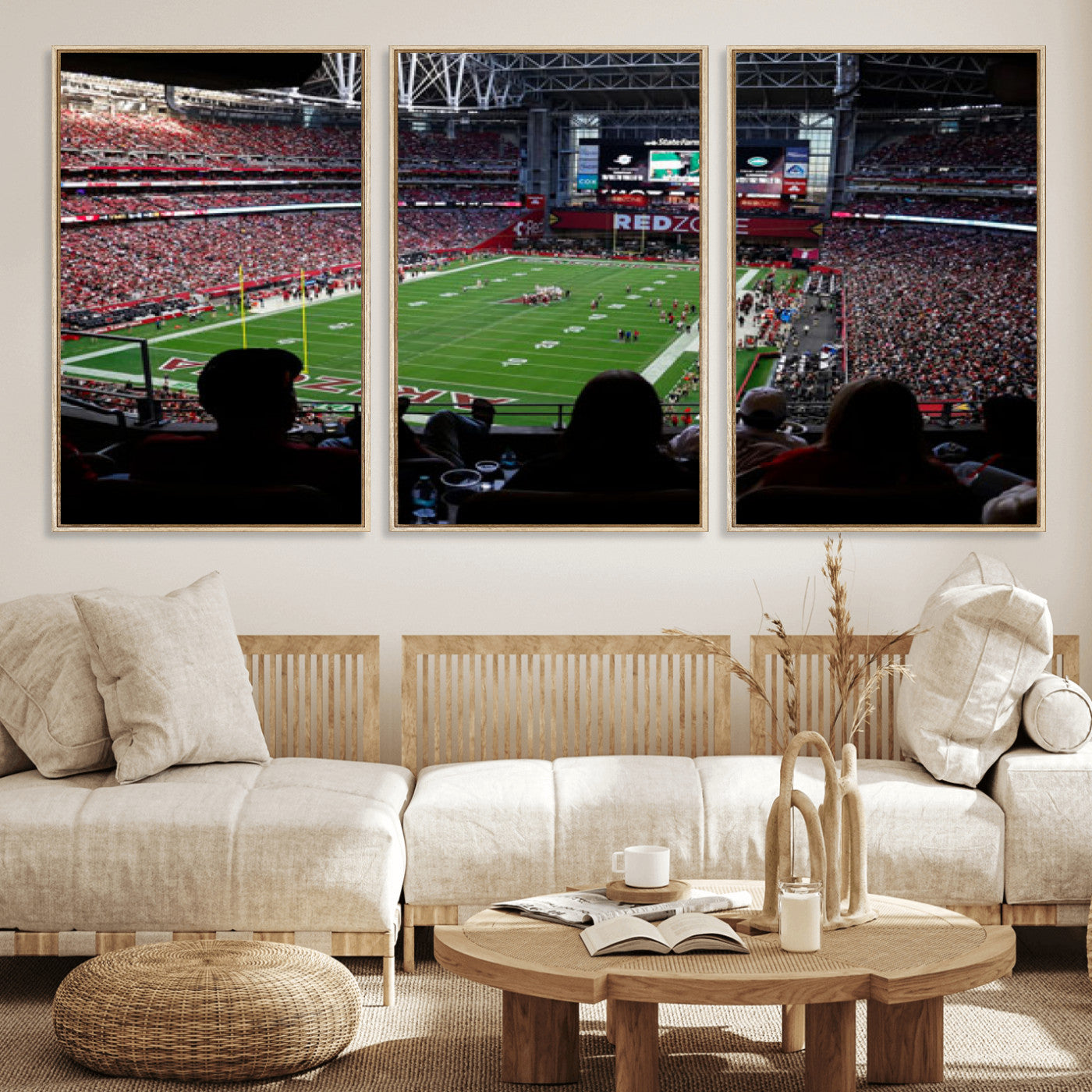 84196298-MGV-CV-36X24 - State Farm Stadium Canvas Wall Art, Arizona Cardinals Football Stadium Print, Glendale NFL Arena Photography Artwork