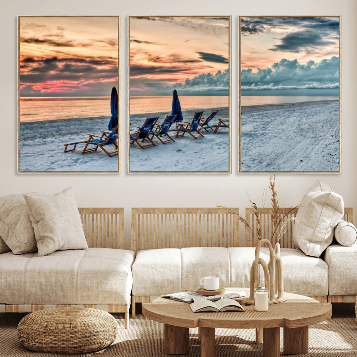 17237006-MGV-CV-36X24 - Serene Gulf Solitude Wall Art Canvas Print