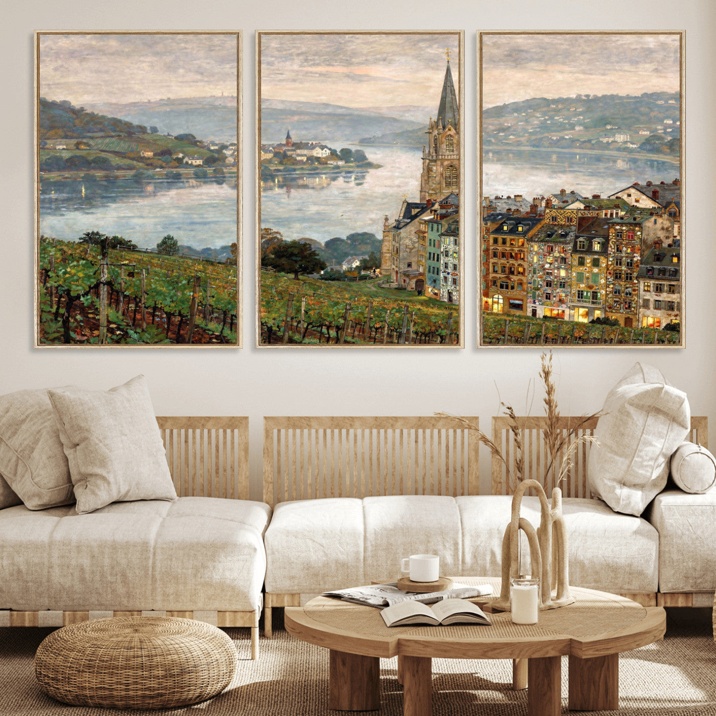 62626662-MGV-CV-36X24 - Mosel City Mosel River by Nicolai Astudin Wall Art Canvas Print