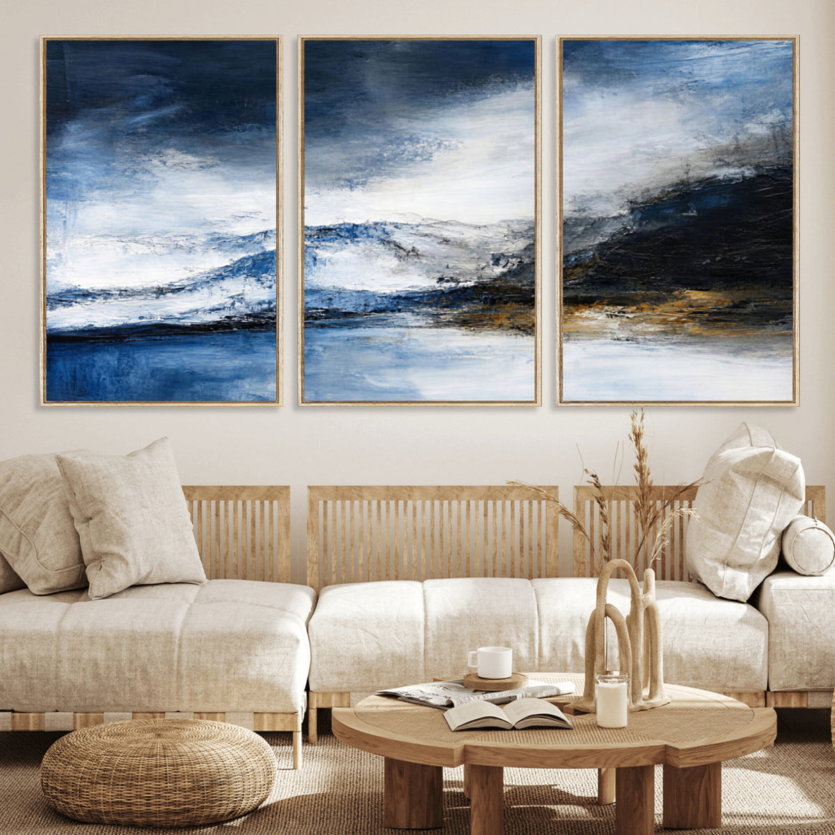 48142030-MGV-CV-36X24 - Extra Large Abstract Wall Art Canvas Print