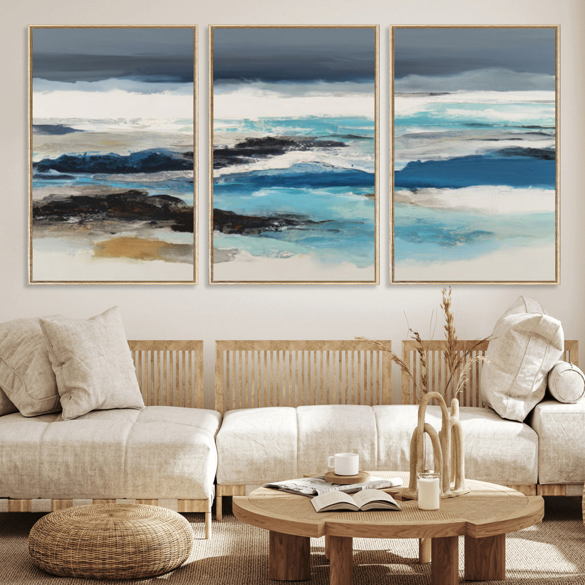 53645131-MGV-CV-36X24 - Extra Large Abstract Wall Art Canvas Print