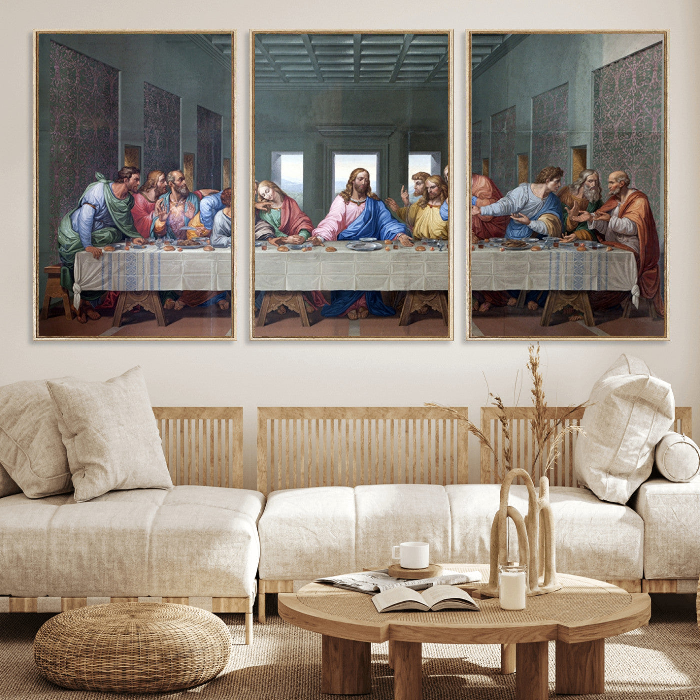 30401-MGV-CV-36X24-The Last Supper Multi Panel Canvas Wall Art