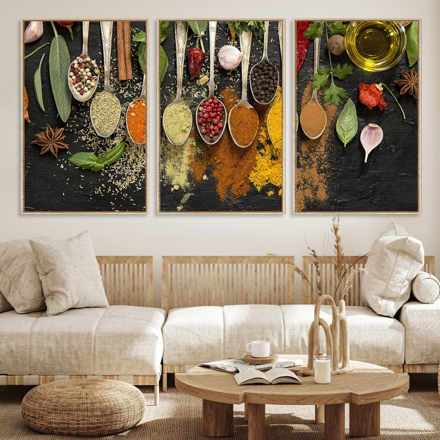 MGV-FC-60X30-3P - Spices Wall Art Canvas Print