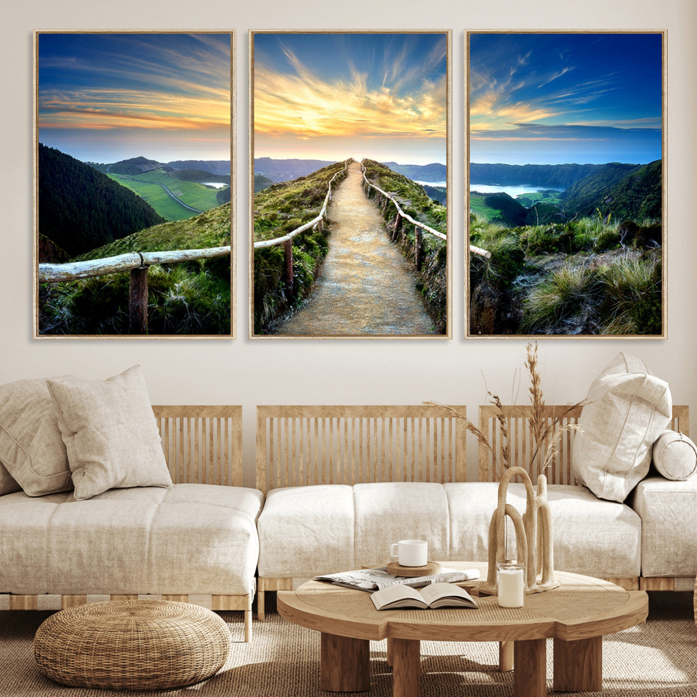 MGV-FC-60X30-3P - Mountain Landscape Wall Art Canvas Print