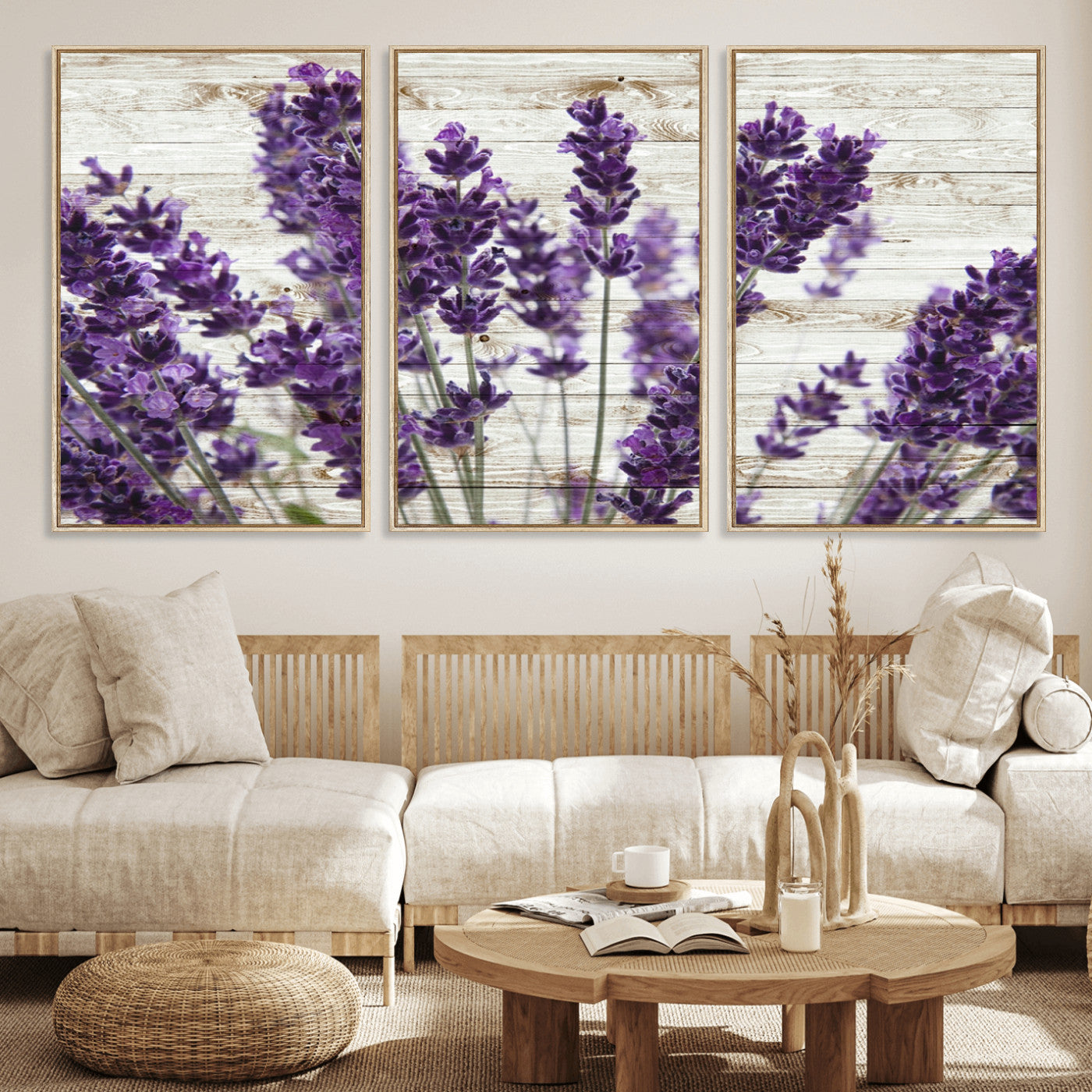 35576-MGV-CV-36X24-Lavender Canvas Wall Art Flower Print