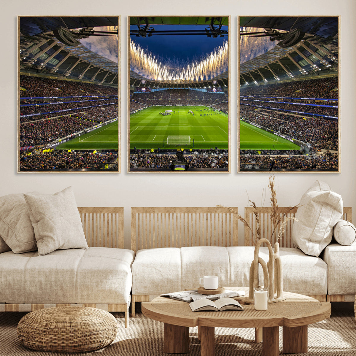 40157-MGV-CV-36X24 - Tottenham Hotspur Football Team Print, London Tottenham Hotspur Stadium Wall Art