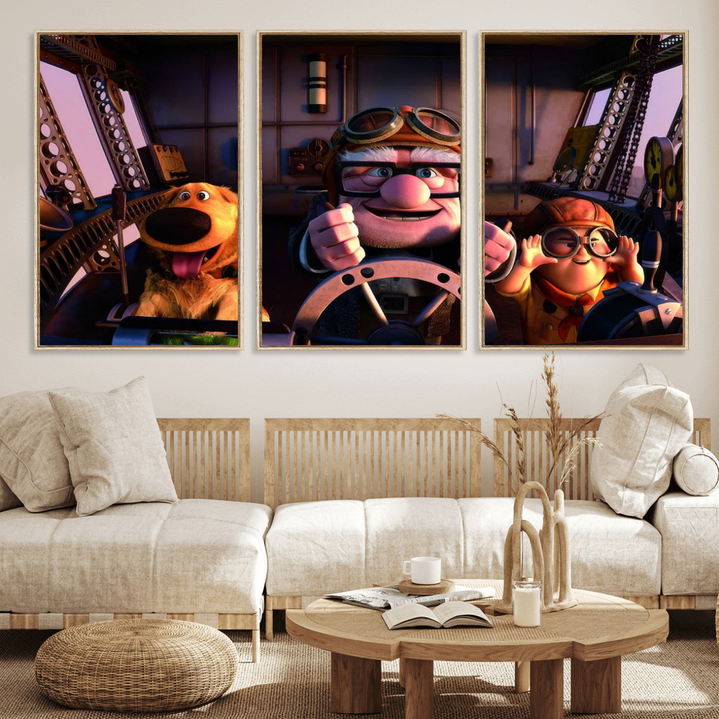 MGV-FC-60X30-3P - Carl Russel And Dog, Movie Up Poster, Movie Up Wall Art, Movie Up Poster Print, Carl