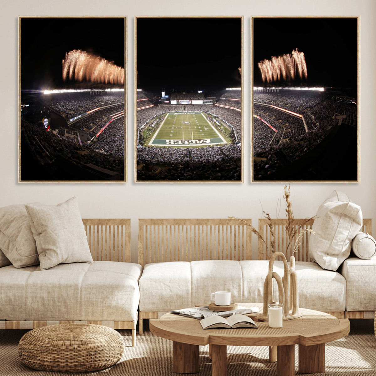 48893-MGV-CV-36X24 - Eagles Field Stadium Wall Art, Lincoln Financial Field
