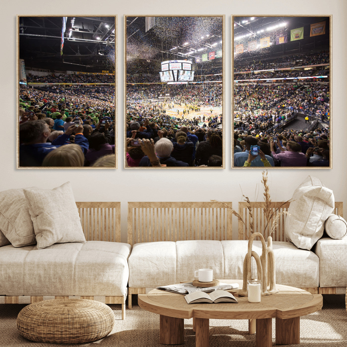 MGV-FC-60X30-3P - Bridgestone Arena Wall Art Canvas | Nashville Predators Hockey Team Print | Canvas Print | Ready to