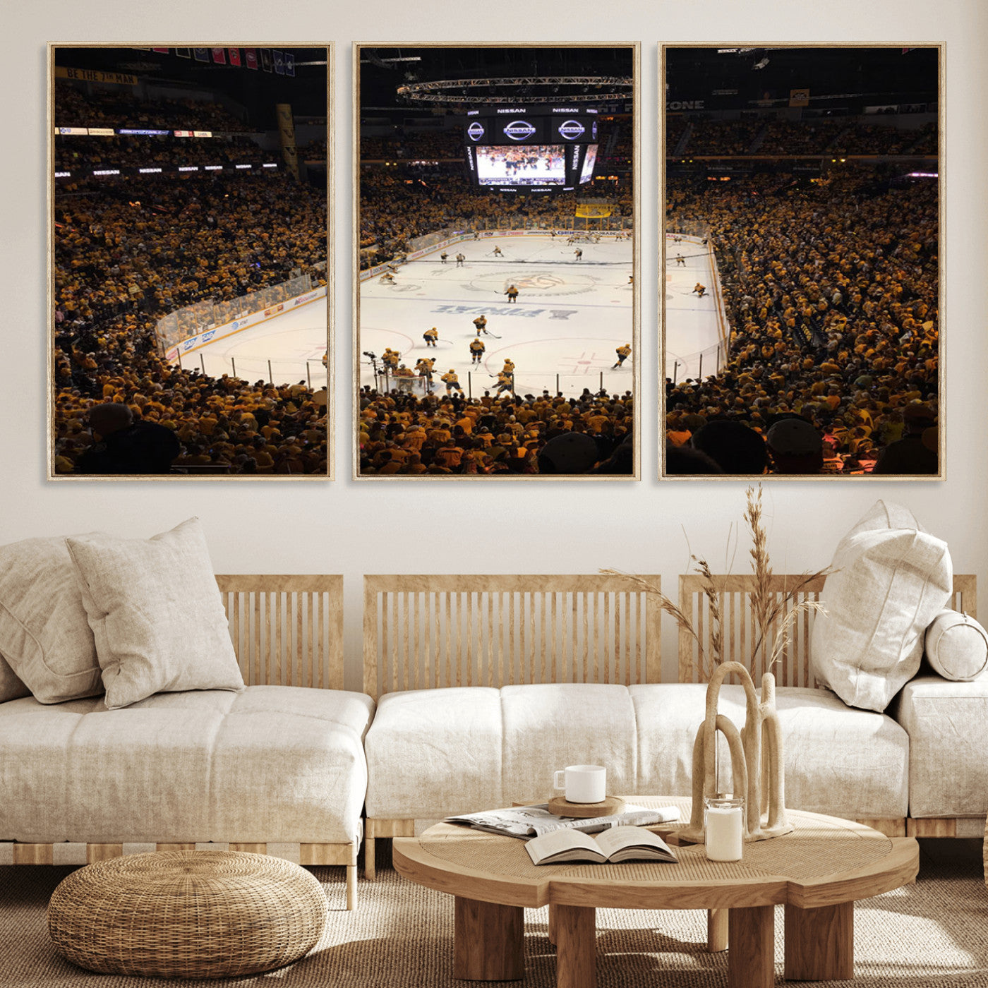 MGV-FC-60X30-3P - Bridgestone Arena - Nashville Predators Hockey Team Print - Nashville Wall Art Canvas Print