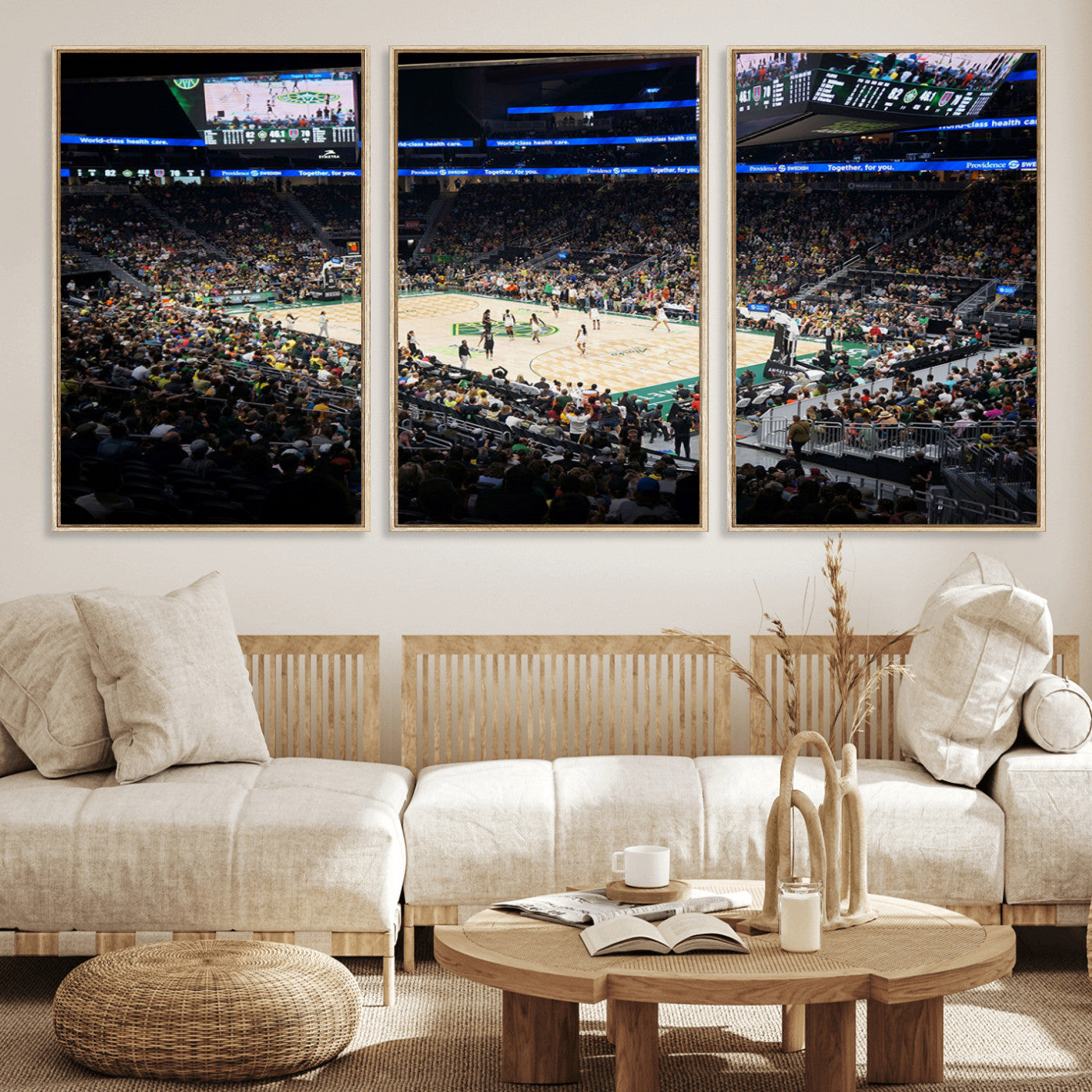 MGV-FC-60X30-3P - Climate Pledge Arena | Washington Seattle Kraken Hockey Stadium Wall Art | Canvas Print | Ready to