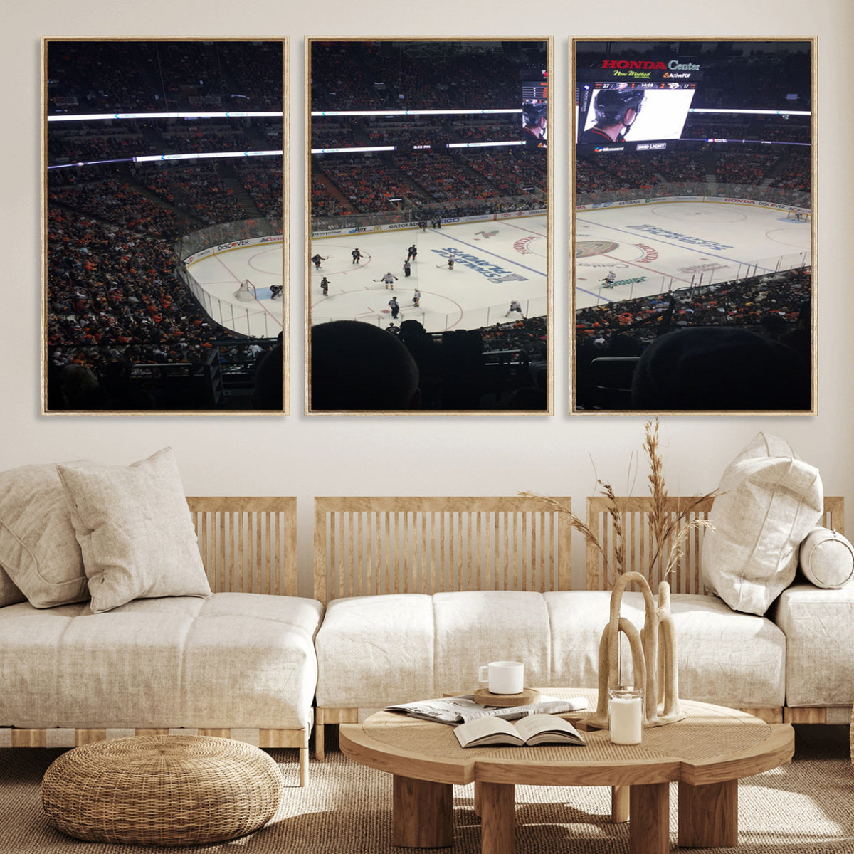 24634-MGV-CV-36X24 - Honda Center California Anaheim Ducks Hockey Stadium Wall Art