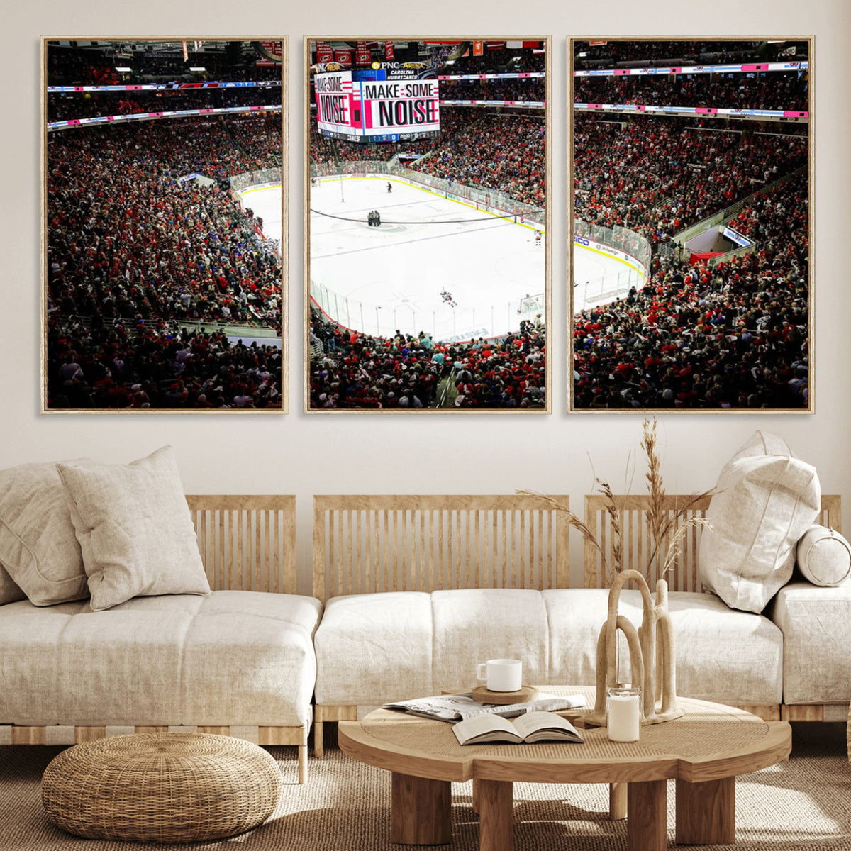73950-MGV-CV-36X24 - PNC Arena Raleigh North Carolina Hurricanes Hockey Stadium