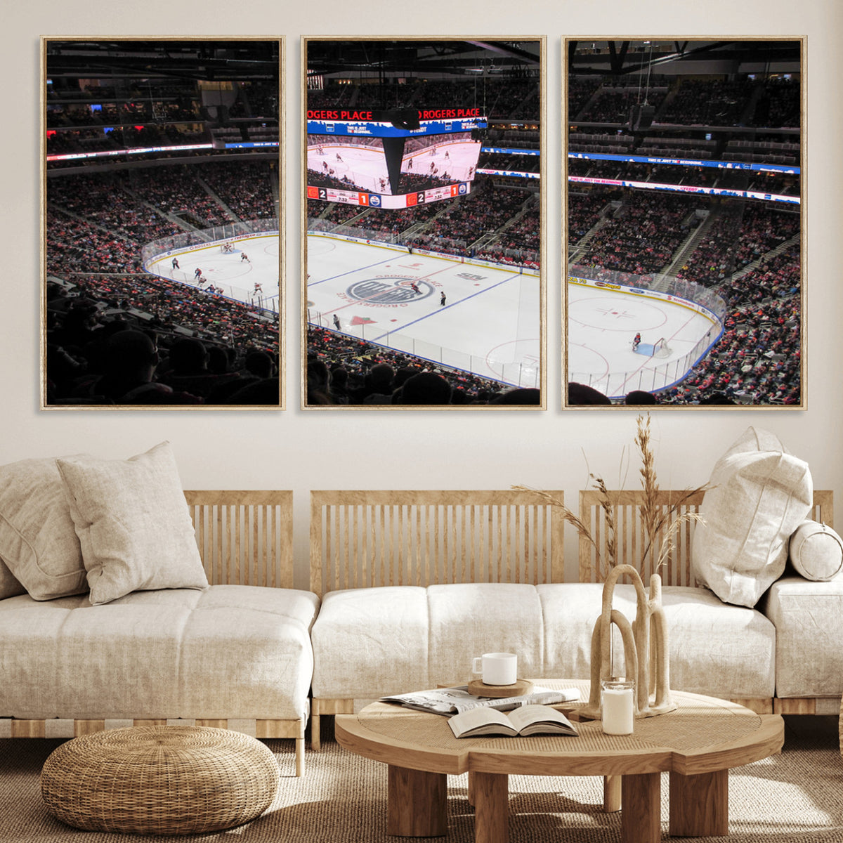 71180-MGV-CV-36X24 - Rogers Place Edmonton Oilers Ice Hockey Stadium Wall Art