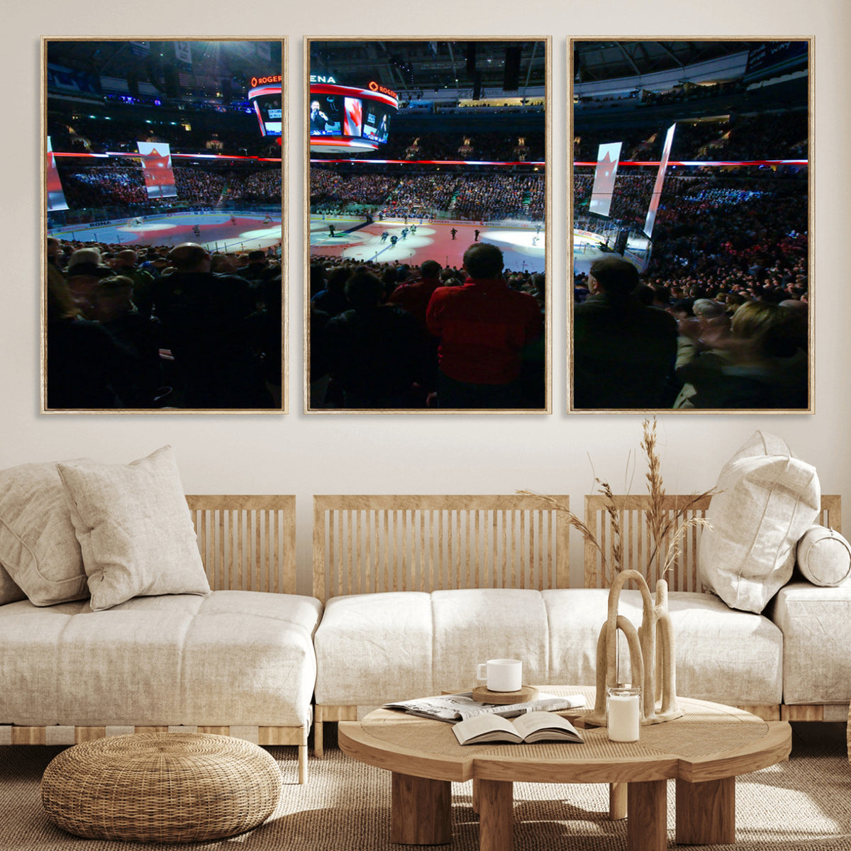 84945-MGV-CV-36X24 - Rogers Arena Vancouver Canucks Ice Hockey Stadium Wall Art
