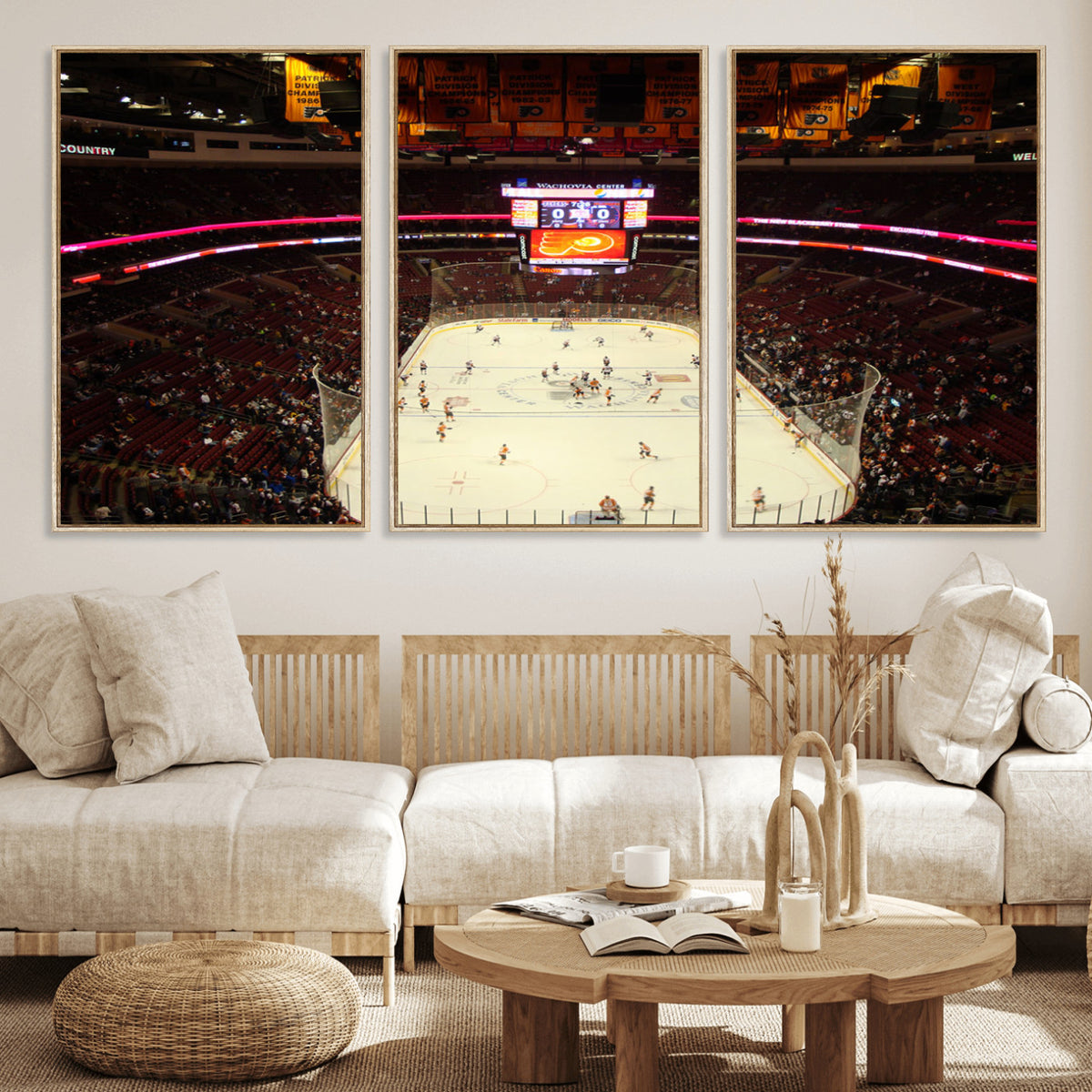 98213-MGV-CV-36X24 - Wachovia Center Prior to Flyers Game Ice Hockey Stadium