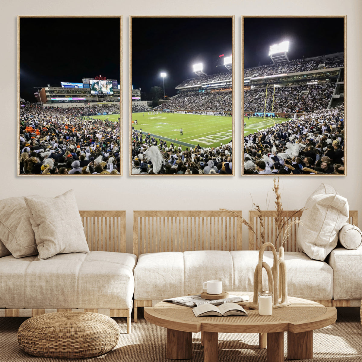 49339-MGV-CV-36X24 - Georgia Tech Yellow Jackets Football Team Print, Atlanta