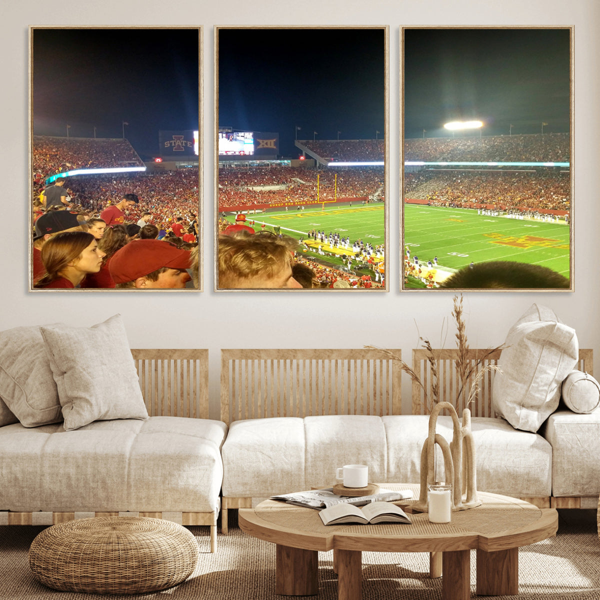 94319-MGV-CV-36X24 - Iowa State University Cyclones Art Print, Jack Trice Stadium Ames