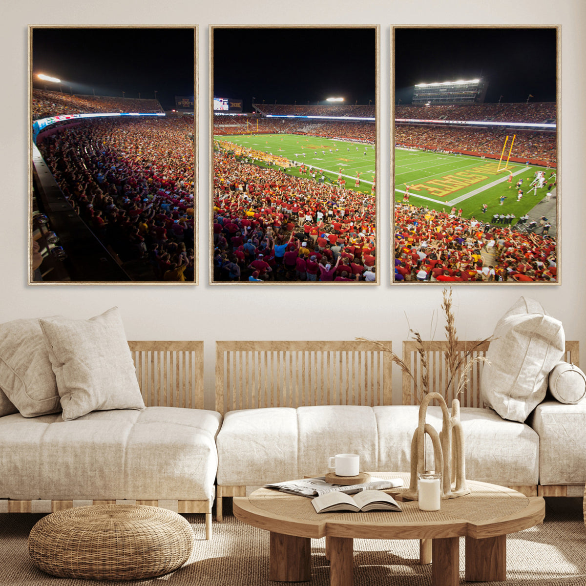 35139-MGV-CV-36X24 - Iowa State University Cyclones Canvas Print, Jack Trice Stadium