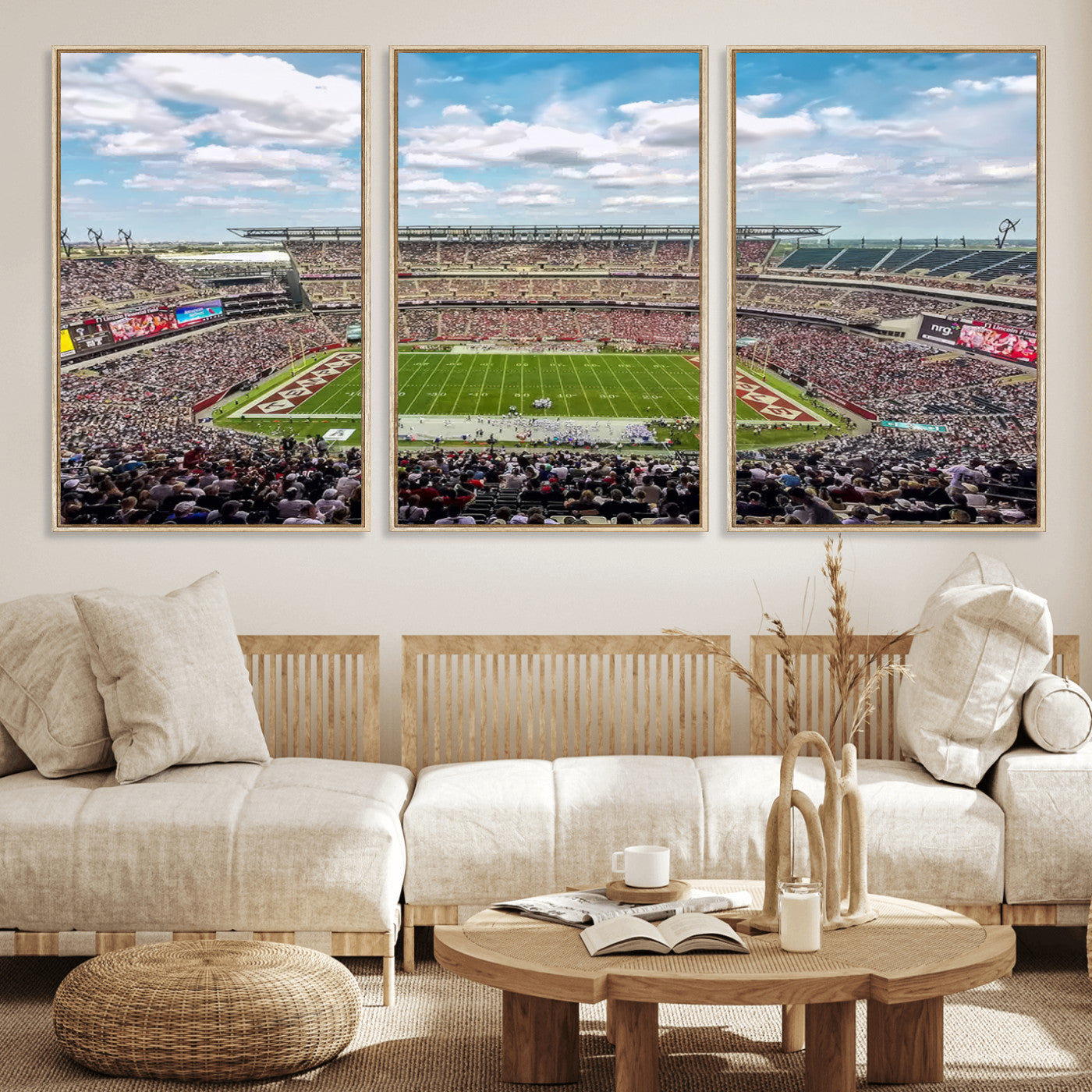 MGV-FC-60X30-3P - The Temple University Owls Athletics Team Print - Philadelphia Lincoln Financial Field Stadium Wall