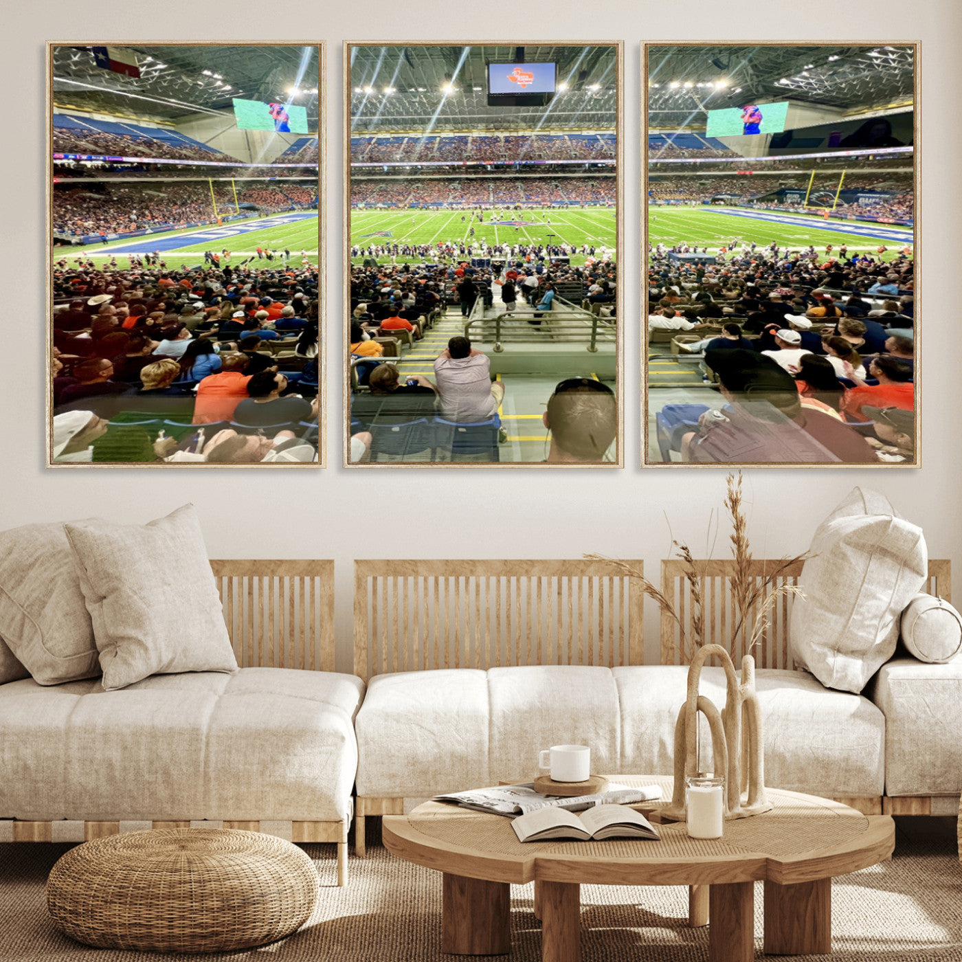 MGV-FC-60X30-3P - The University of Texas at San Antonio Roadrunners Football Team Print - San Antonio Alamodome Wall