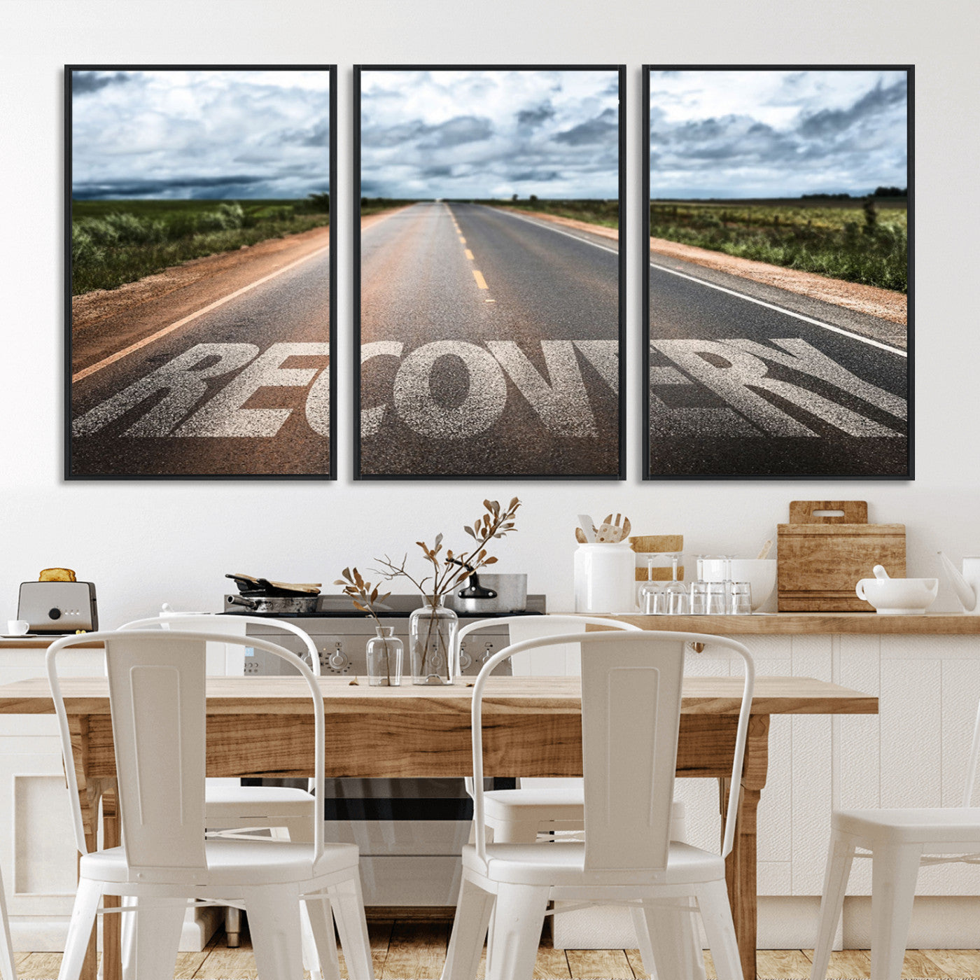 MGV-FC-60X30-3P - Recovery Road Wall Art Canvas Print