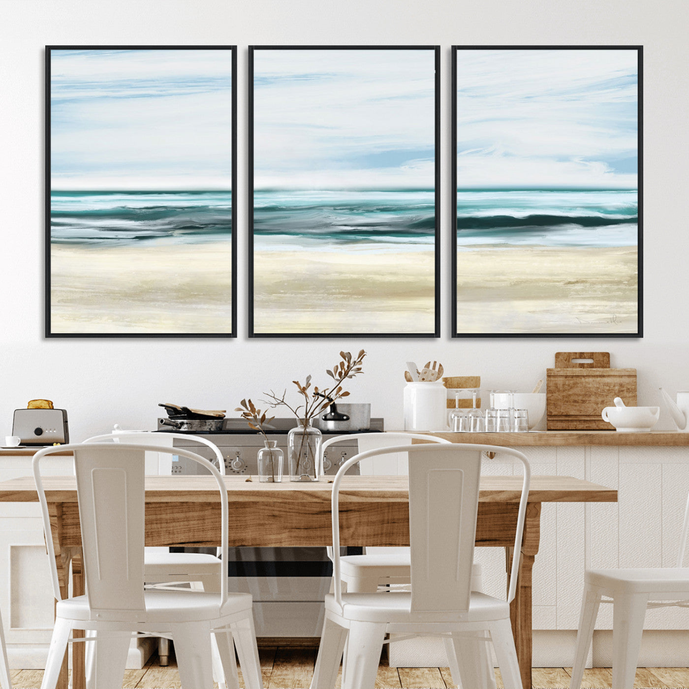 -Ocean Abstract Wall Art Canvas Print