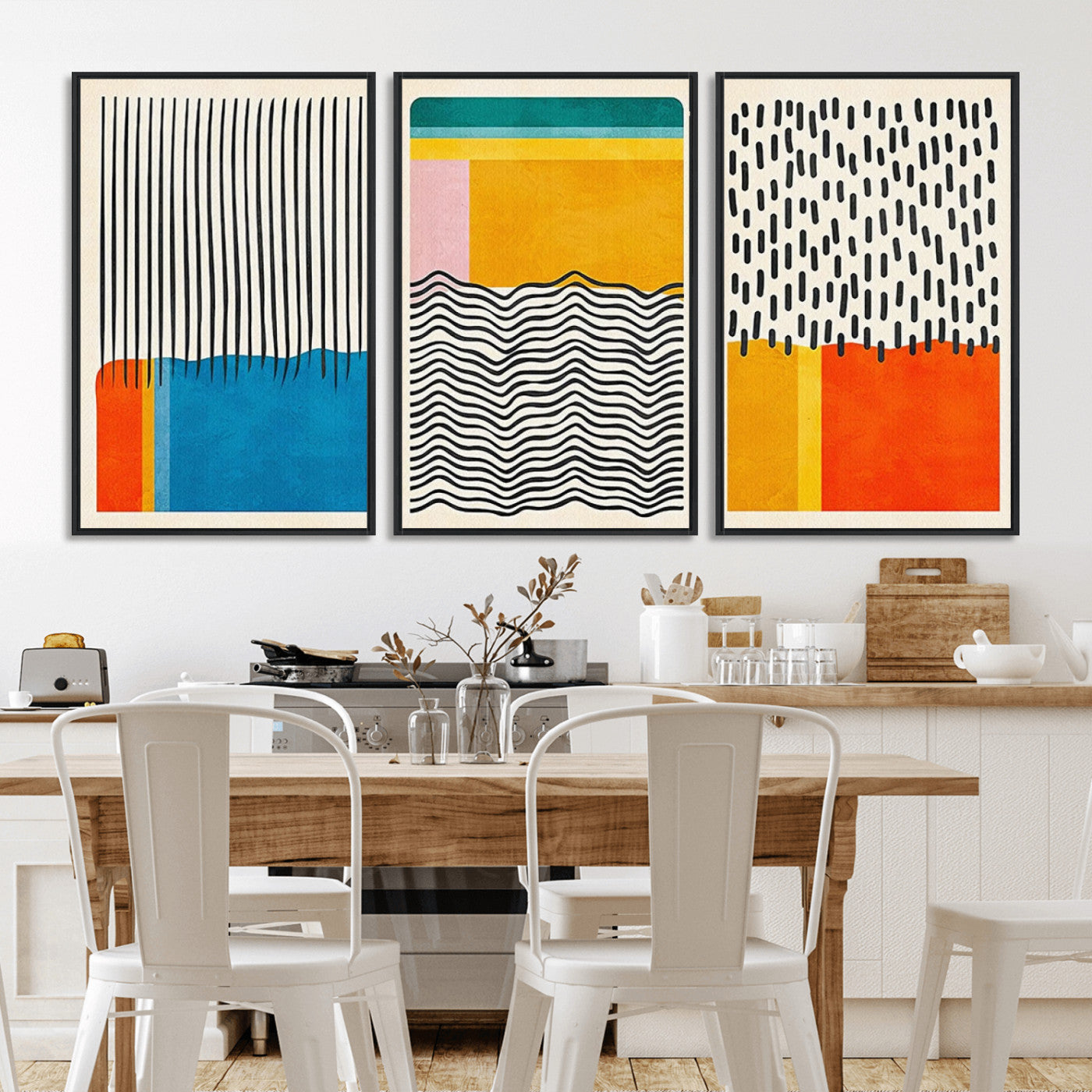 MGV-FC-60X30-3P - Canvas Print Wall Art Abstract Illustrs Art Boho