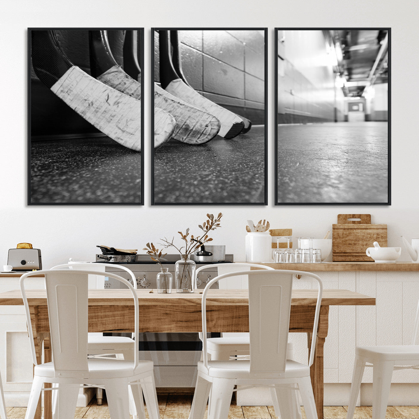 MGV-FC-60X30-3P - Ice Hockey Wall Art Canvas Print
