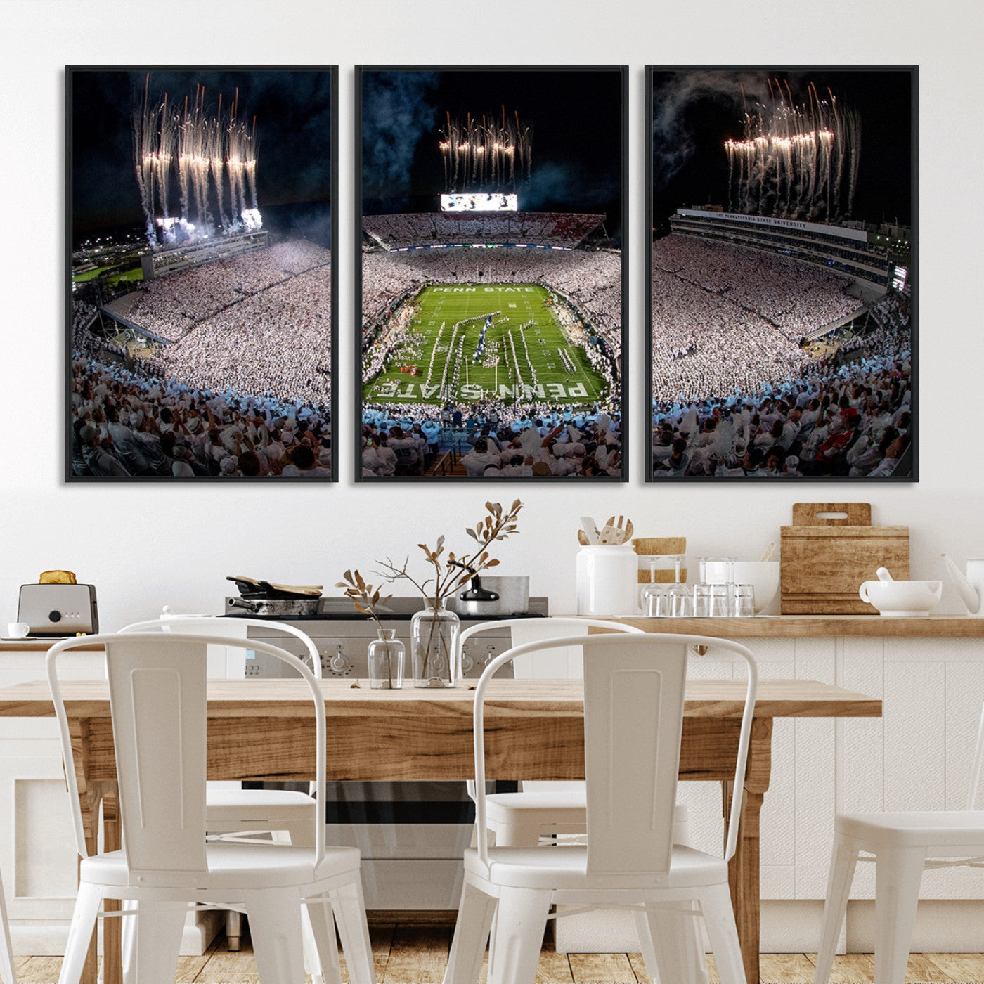 MGV-FC-60X30-3P - Penn Stadium Football Wall Art Canvas Print, Pennsylvania University Football Stadium