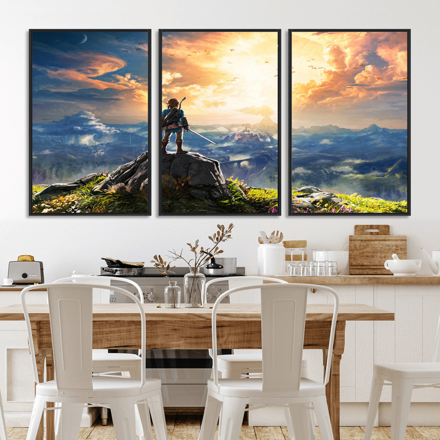 MGV-FC-60X30-3P - Legend of Zelda Breath of the Wild Game Wall Art Canvas, Legend of Zelda Canvas Print