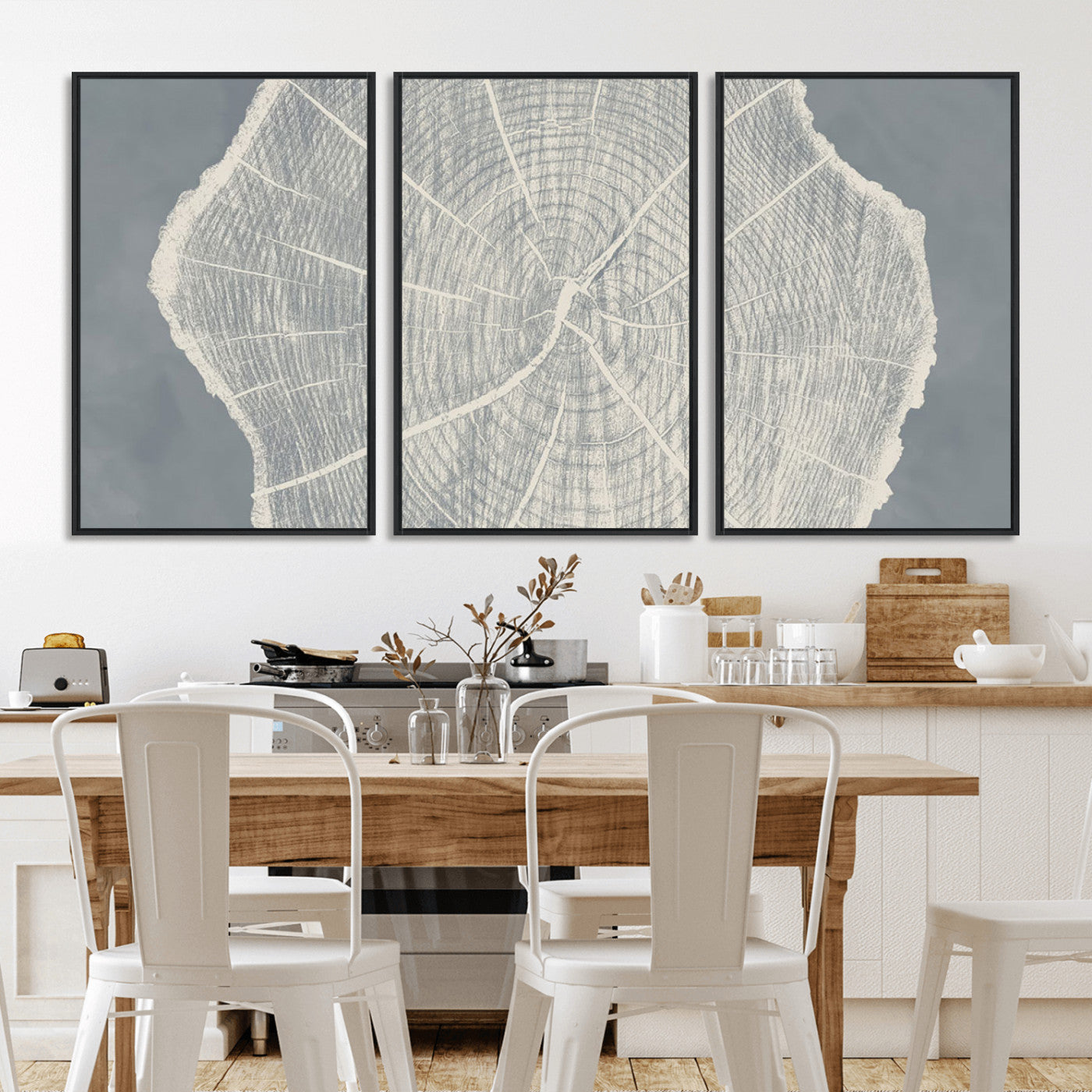 -Abstract Tree Ring Wall Art Canvas Print – Nature-Inspired, Ready to Hang, Modern Home Decor