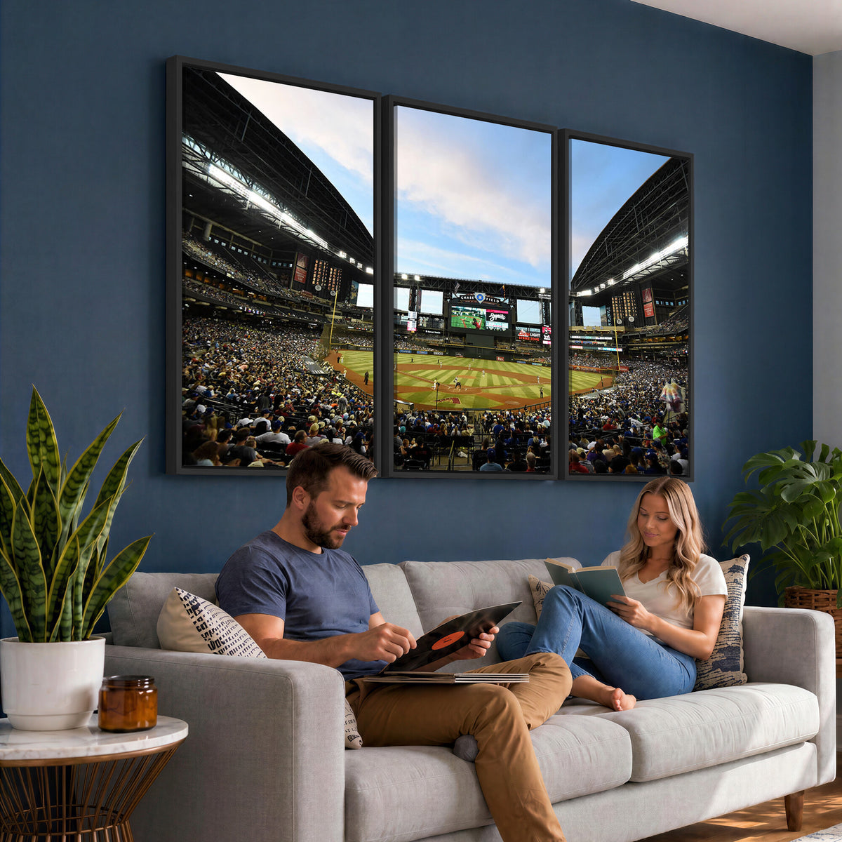 92672-MGV-CV-36X24 - Arizona Diamondbacks Team Print - Phoenix Chase Field