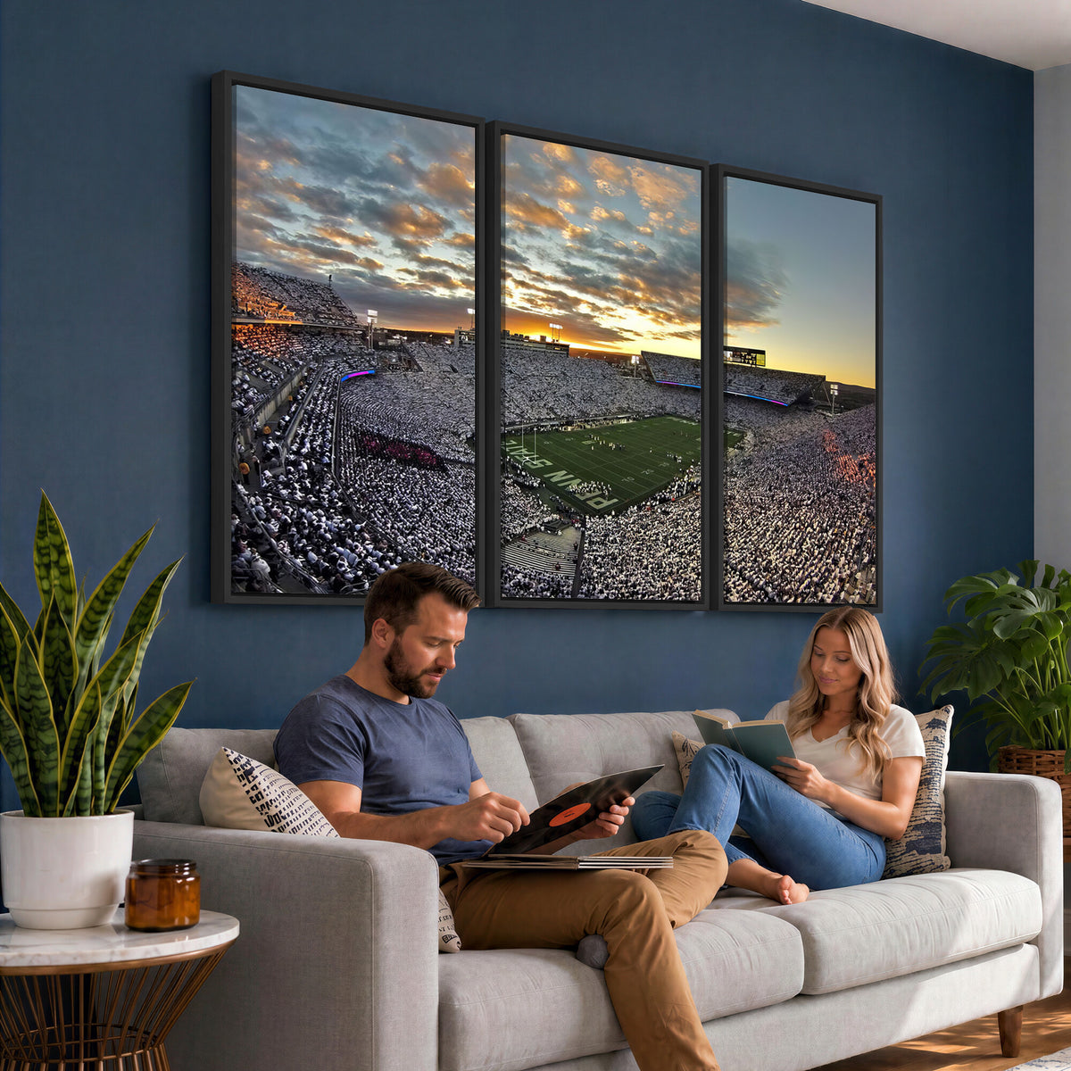 38807-MGV-CV-36X24 - Beaver Stadium Wall Art, Penn State Stadium Wall Art | Penn State Nittany Lions Football