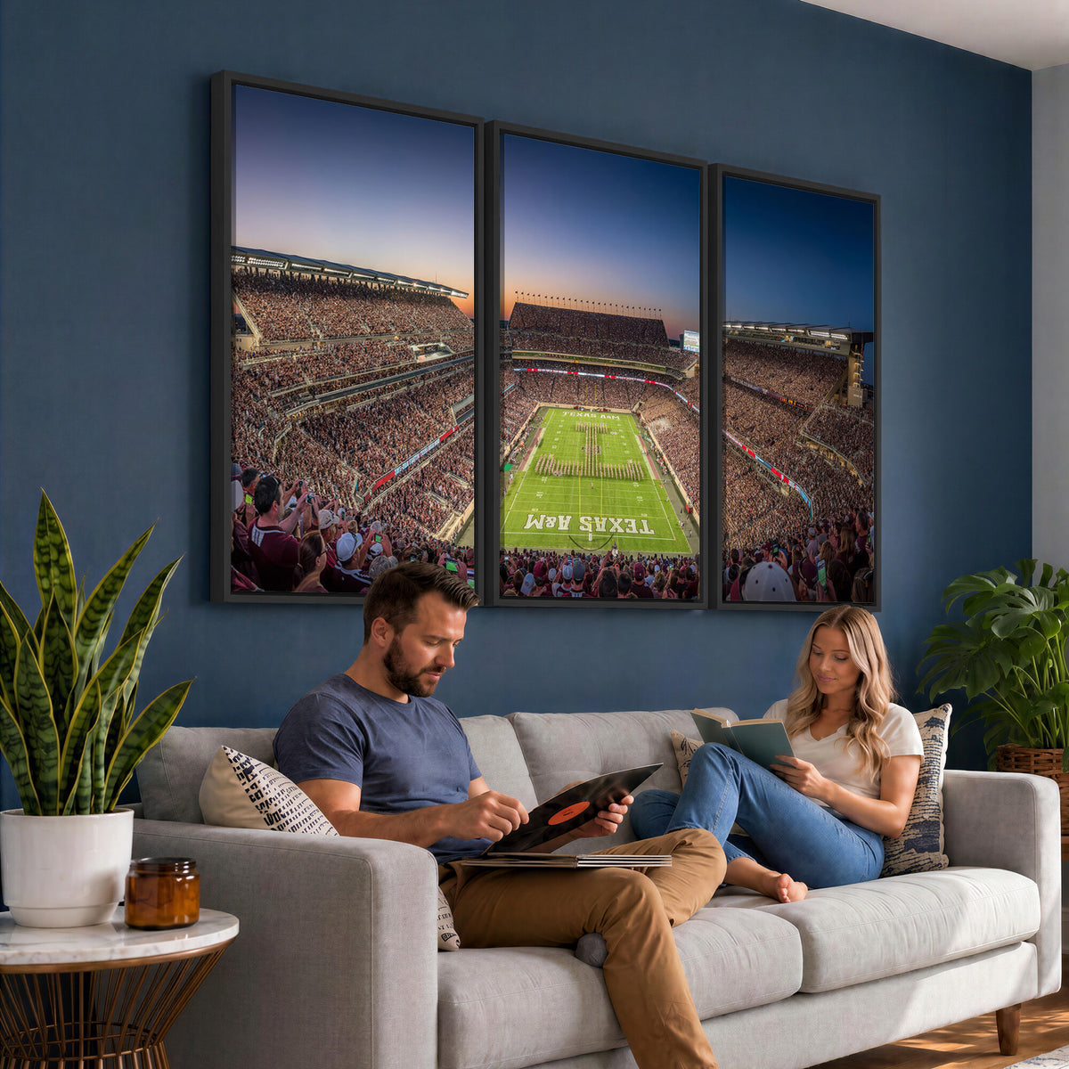 17421-MGV-CV-36X24 - Kyle Field Wall Art Print | Large Texas A&M Aggies Football Canvas Print for Sports Enthusiasts |